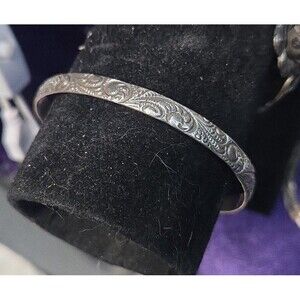 Danecraft 3" diameter sterling silver bracelet